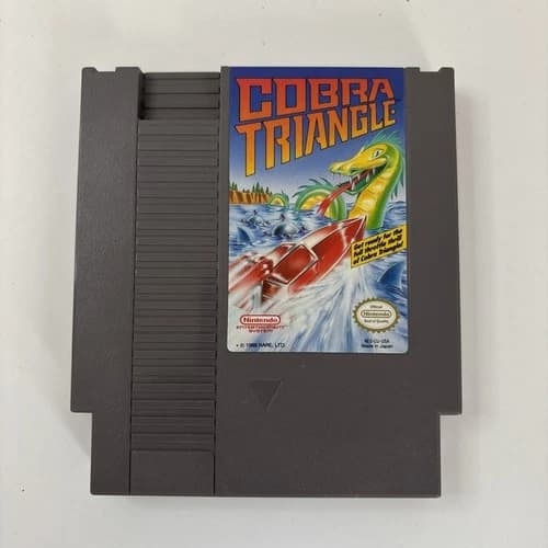 Nintendo NES - COBRA TRIANGLE, Cartridge, 1989, TESTED, Vintage Video Game