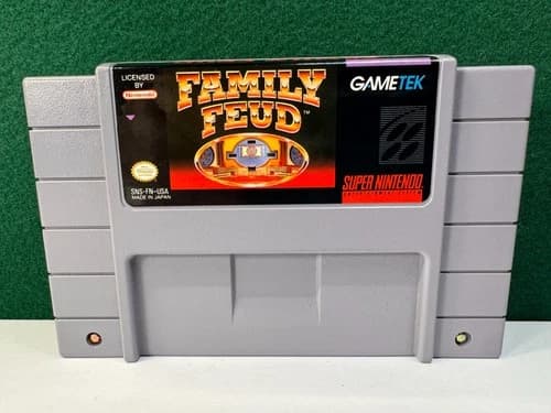 Family Feud (Super Nintendo SNES, 1993) Near Mint Cart Authentic