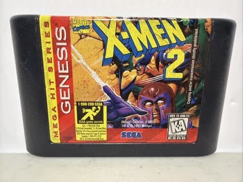 X-Men 2 II The Clone Wars Sega Genesis Cartridge 1995