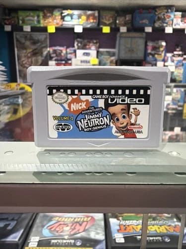 Jimmy Neutron Boy Genius Volume 1 - Nintendo Game Boy Advance Video GBA - Tested