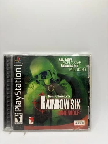 Tom Clancys Rainbow Six Lone Wolf PlayStation 1 PS1 Game Complete CIB