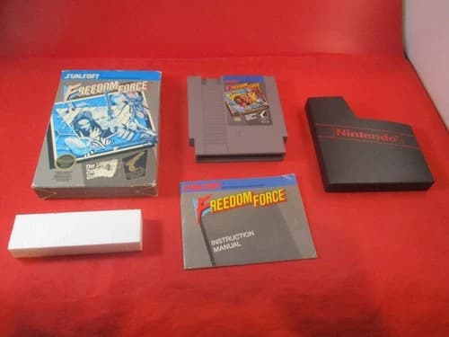 Freedom Force (Nintendo NES) COMPLETE w/ Box manual game WORKS !