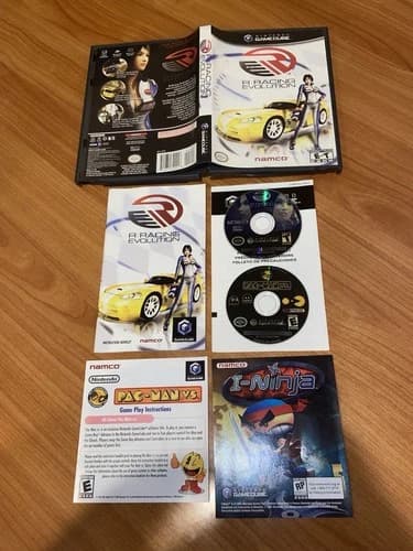 R: Racing Evolution (Nintendo GameCube, 2003) W/ Pac-Man Pac Man Vs. Disc