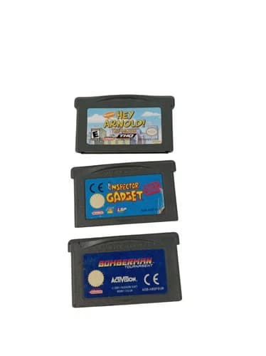3x Game Boy Advance Games Bomberman Activision, Inspector Gadget, Hey Arnold