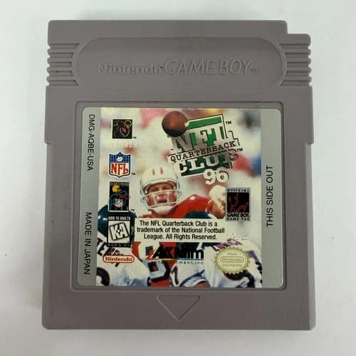 NFL Quarterback Club 96 Nintendo Game Boy Cleaned Tested Authentic