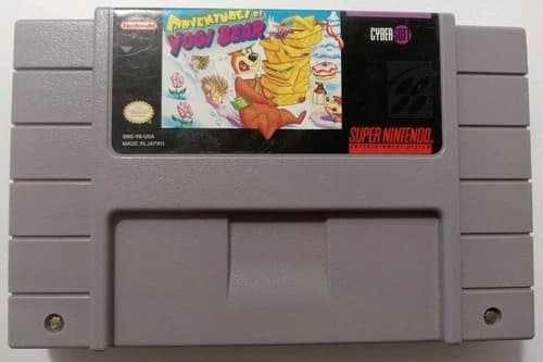 Adventures of Yogi Bear Super Nintendo SNES Game Cart Only Tested Works