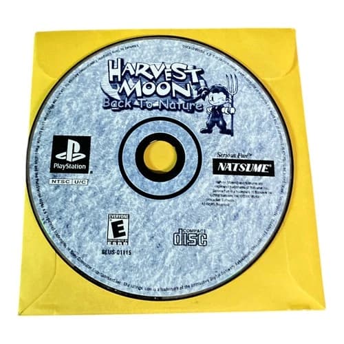 Sony PlayStation 1 PS1 DISC Only TESTED Harvest Moon: Back to Nature