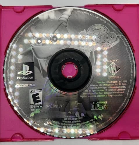 Spyro Year of the Dragon PS1 PlayStation 1 Greatest Hits Disc Only