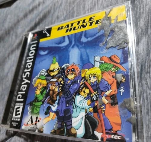 Battle Hunter (Sony PlayStation 1, 2001) PS1 COMPLETE CIB w/ Reg Card TESTED