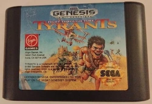Tyrants Fight Through Time (Sega Genesis, 1993) cartridge only, authentic tested