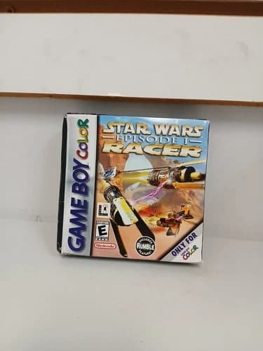 1999 Nintendo Gameboy Star Wars: Episode I Racer CIB Complete Game Boy Color