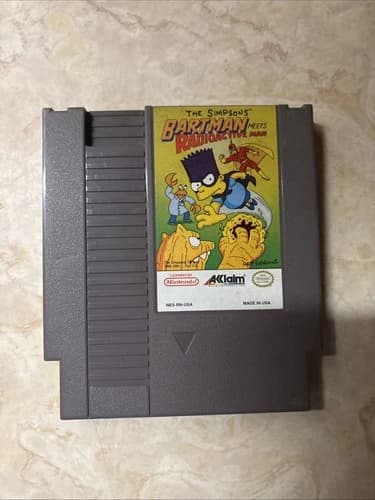 The Simpsons Bartman Meets Radioactive Man (Nintendo NES, 1992) Cartridge Only