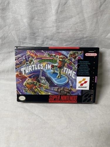 Teenage Mutant Ninja Turtles IV Turtles In Time SNES - CIB, Tested!
