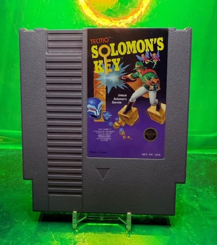 Tecmo Solomon's Key Nintendo NES Game Cartridge NTSC-U/C US/Canada