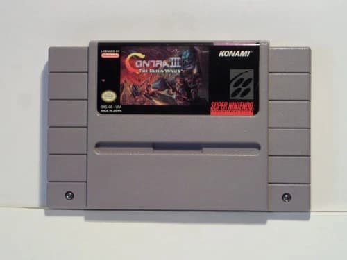 Contra III 3: The Alien Wars (Super Nintendo SNES,) Cartridge Only - Tested