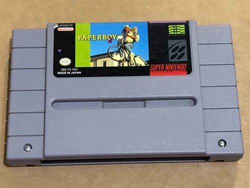 Super Nintendo SNES Paperboy 2 (Tested & Working)
