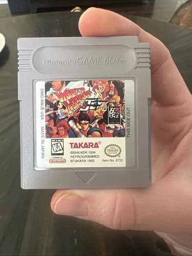 Nintendo Gameboy Game Only World Heroes 2 Jet