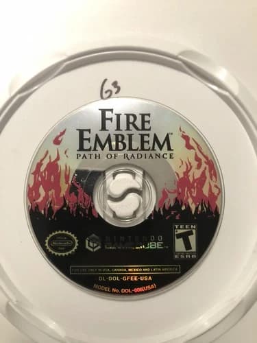 Gamecube Fire Emblem: Path of Radiance Disc Only - Tested and Works