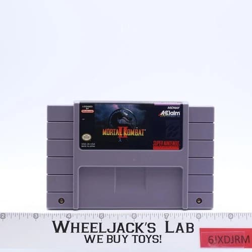 Mortal Kombat II Super Nintendo SNES 1992 Aklaim Cartridge ONLY