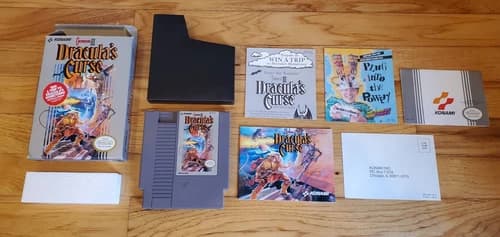 Castlevania III: Dracula's Curse 3 Nintendo NES Complete CIB Box Manual Inserts!