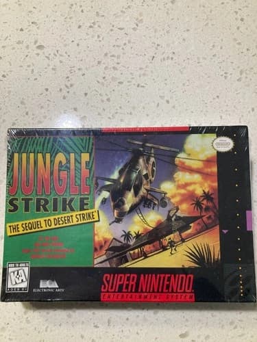 UNOPENED Jungle Strike - The Sequel to Desert Strike -- Nintendo -- SNES