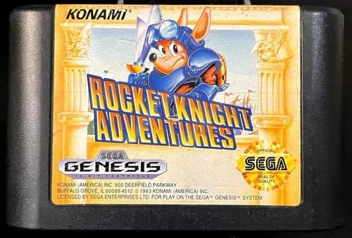 Rocket Knight Adventures - Sega Genesis - 1993 - Authentic - Tested