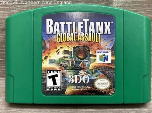 BattleTanx Global Assault Nintendo N64 Game Authentic Cart Only Tested Works