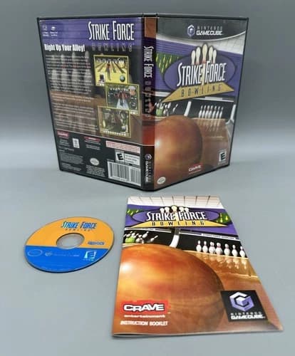 Strike Force Bowling (Nintendo GameCube, 2005) CIB Complete w/ Manual Tested