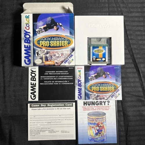 Tony Hawk's Pro Skater 1 (Nintendo Game Boy Color, 2000) works tested CiB