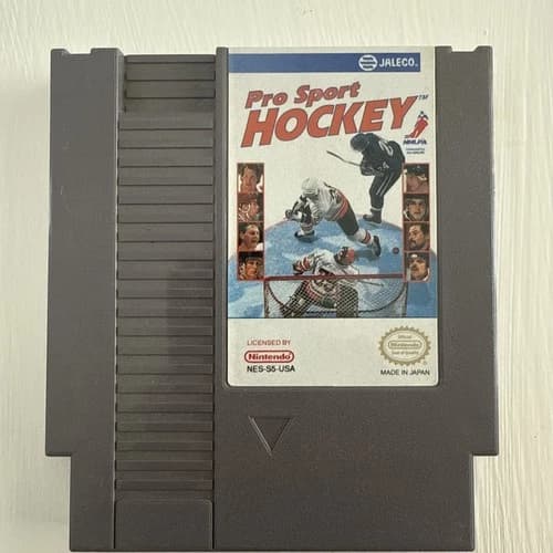 Pro Sport Hockey Nintendo Nes VIDEO GAME CARTRIDGE ONLY Authentic Rare CLAMSHELL