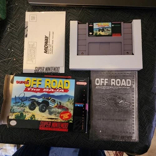 Super Off Road The Baja SNES Super Nintendo CIB Complete Box 1993 Tested