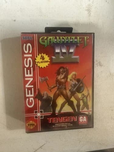 Gauntlet IV Complete in Box for Sega Genesis. Authentic.