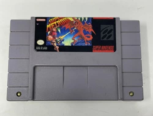 Super Metroid (Super Nintendo SNES, 1994) AUTHENTIC - Tested Working Game only