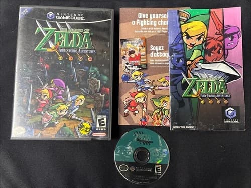 The Legend of Zelda: Four Swords Adventures (GameCube, 2004) Tested Complete