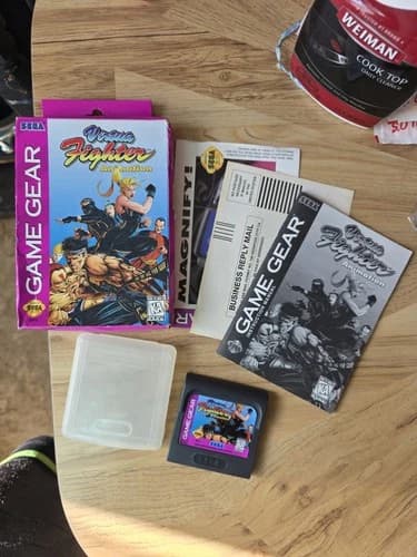 Virtua Fighter Animation (Sega Game Gear, 1996). CIB. Complete. Registration