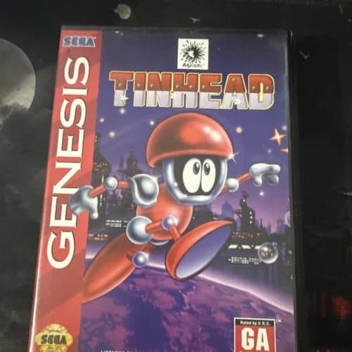 Tinhead Sega Genesis, 1993 Complete CIB w/ Manual