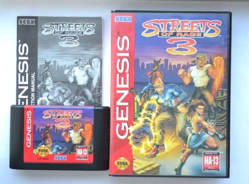 Streets of Rage 3 (Sega Genesis, 1994) Complete Authentic Game, Manual and Case