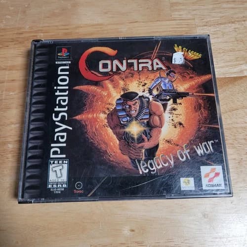 Contra: Legacy of War PS1 Sony PlayStation 1, 1996 CIB w Manual – Tested