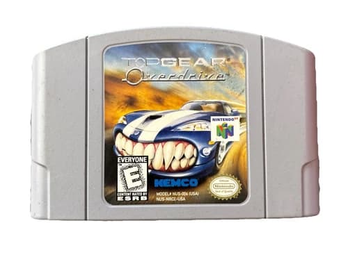 Top Gear Overdrive Nintendo 64 N64 Cartridge Tested Working