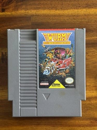 Wurm: Journey to the Center of the Earth Nintendo NES Cleaned/Tested