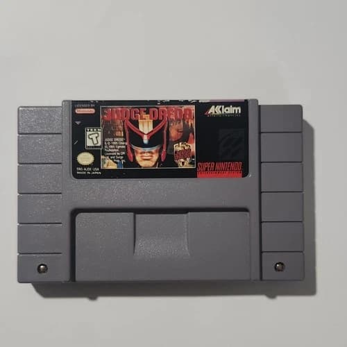 Acclaim Judge Dredd Super Nintendo SNES Game Cartridge NTSC-U/C T-Teen 1995