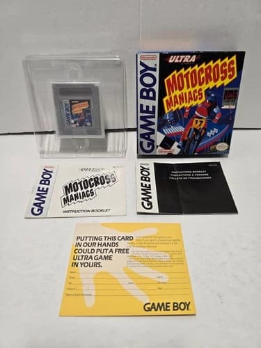 Motocross Maniacs Nintendo Game Boy Complete in Box CIB