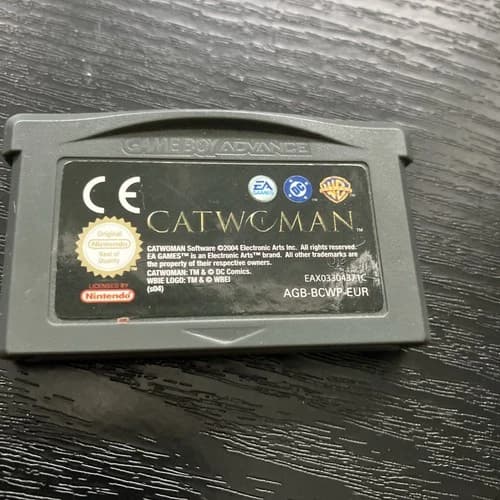 Catwoman Warner Bros DC and EA Games Gameboy Advance Cart Only, Tested