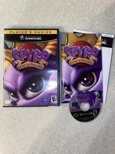 Spyro: Enter the Dragonfly Nintendo GameCube Player's Choice Complete w/ Manual