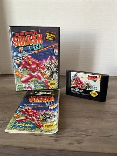 Super Smash TV SEGA GENESIS COMPLETE! 1992