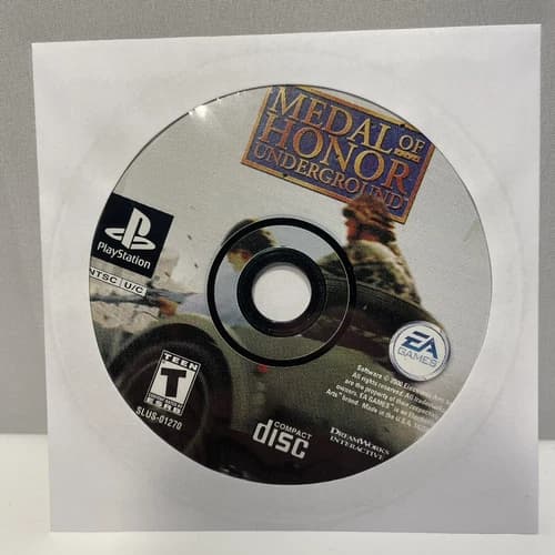 Medal of Honor: Underground (Sony PlayStation 1, 2000) disc only