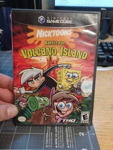 Nicktoons: Battle for Volcano Island (Nintendo GameCube, 2006)cib- Tested