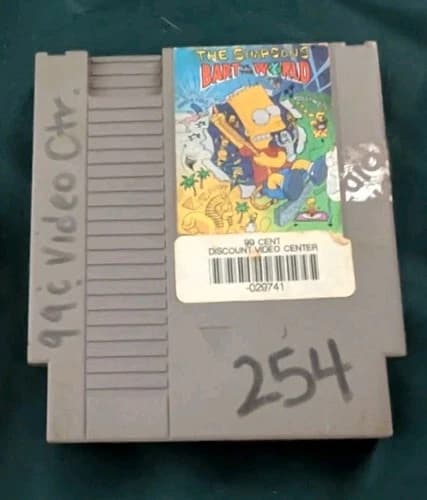 The Simpsons: Bart vs. the World (Nintendo Entertainment System, 1991) Game Only