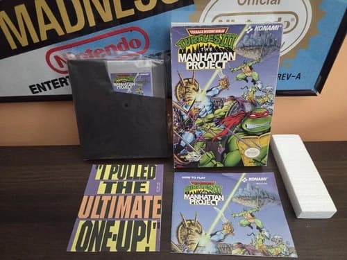 Nes TMNT 3 Manhattan Project Complete In Box