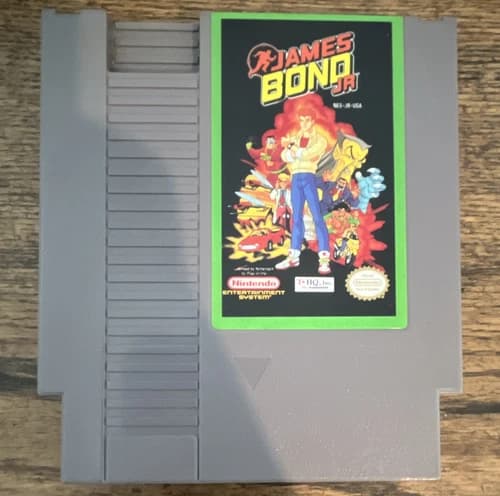 THQ James Bond Jr. for Nintendo NES NTSC-U/C James Bond Game Cartridge Only